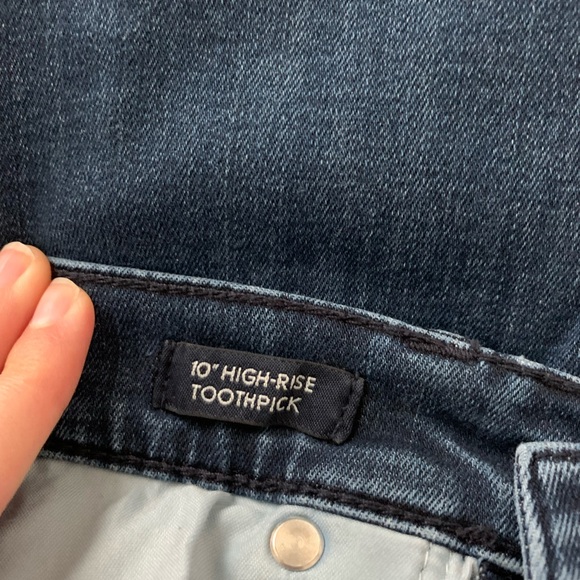 Jcrew Ten Inch Highrise Toothpick Jeans - Picture 2 of 8